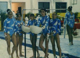 Equipo argentino femenino de Gimnasia. Valencia '94.