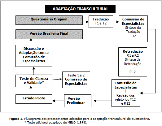 Fluxograma do processo de tradução intercultural do CPM-ES-ES para