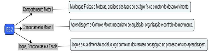 Figura 2. O foco das Disciplinas IES 2