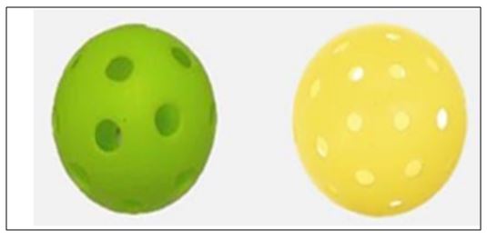 Figura 2. Pelota oficial para la práctica del Pickleball