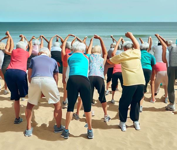 Imagem 1. Muitos idosos praticam exercícios físicos pelo benefício que trazem à saúde