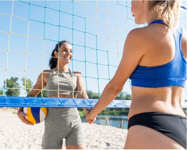 Image 2. The average height of a random women's volleyball team can exceed 1.80 meters