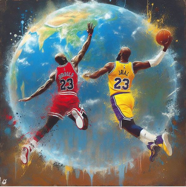 Imagen 1. Michael Jordan y LeBron James contribuyeron a la expansión global de la NBA