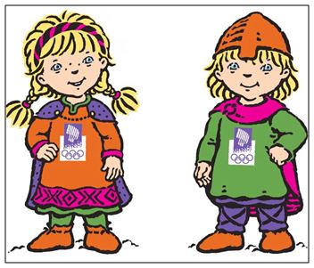 Figura 7. Haakon y Kristin. Mascotas de los Juegos Olímpicos de Invierno de Lillehammer 1994