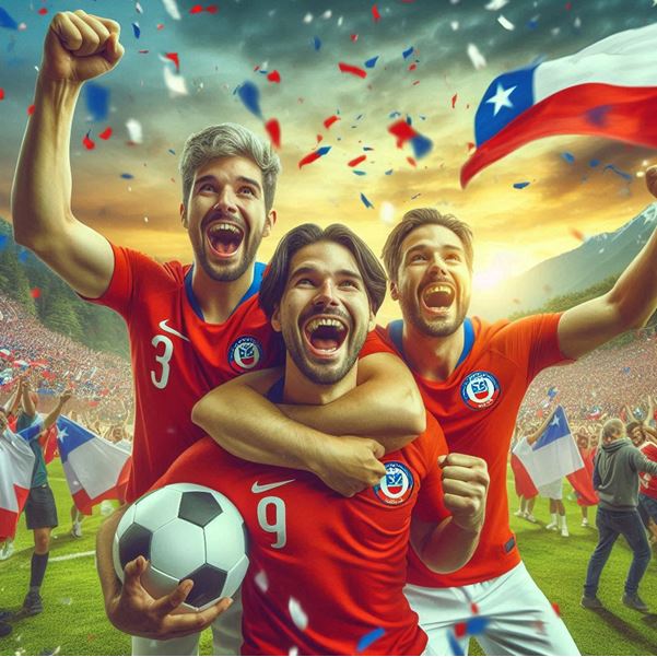 Figura 1. Los chilenos festejaron intensamente la obtención la Copa América de 2015 y de la Copa Centenario de 2016