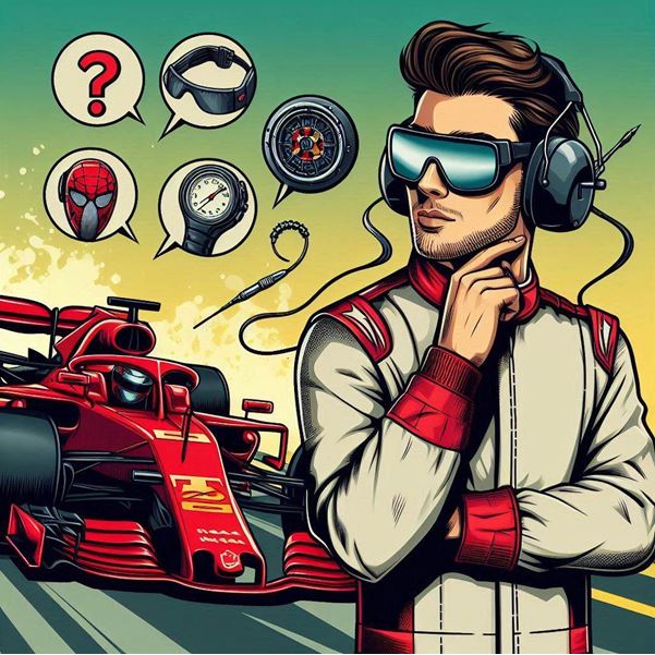 Figura 1. Los pilotos de Fórmula 1 utilizan gafas inteligentes y polarizadas para una mejor visión del entorno