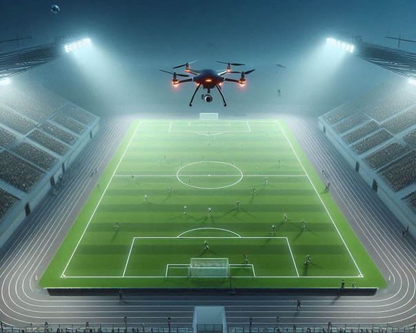 Figura 1. El uso de drones espía en el deporte plantea un debate ético