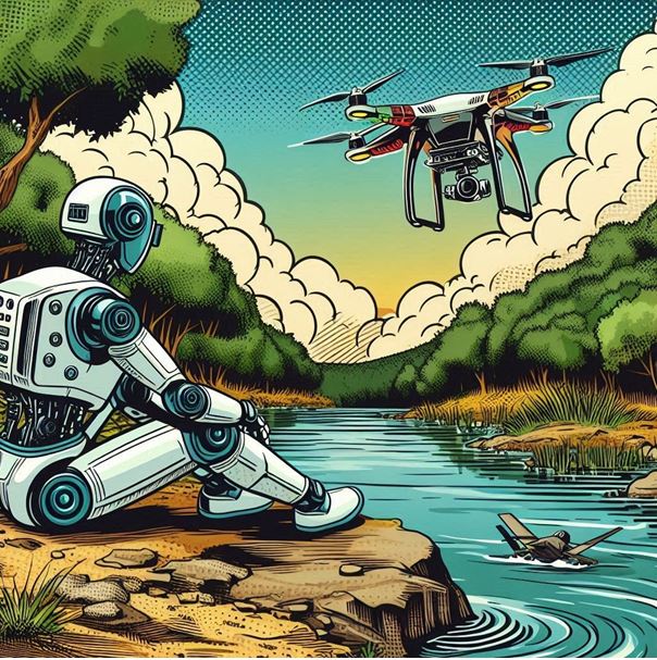Figura 1. Los robots con percepción humana utilizan IA para orientarse en terrenos complejos