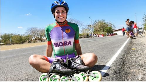 Figura 6. La patinadora Elisa Araya