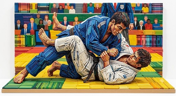 Figura 1. Judo: combate en el suelo