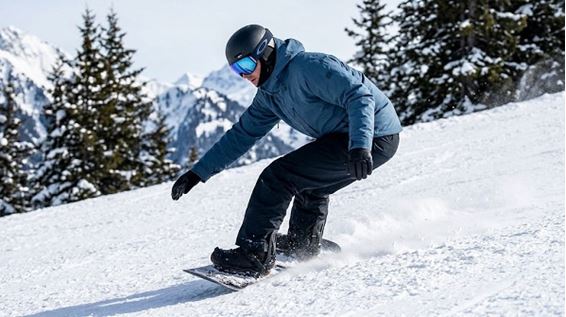 Figura 1. Técnica de snowboard: cómo cambiar de canto para mantener la velocidad