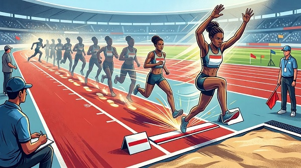 Figura 1. Técnica y velocidad en la carrera de salto en largo