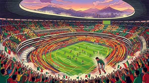 Figura 2. El Estadio Azteca: la fortaleza imponente a más de 2.000 metros de altura