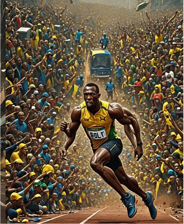 Figura 1. A Usain Bolt se lo considera el mejor velocista de todos los tiempos